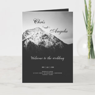 Programme Mariage noir et blanc sous les montagnes
