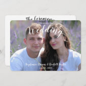 Programme Mariage photo (Devant / Derrière)