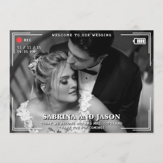 Programme Mariage photo de caméra vidéo (Devant)