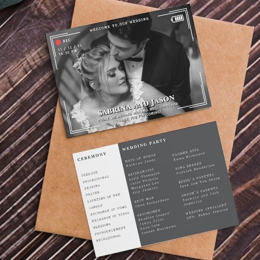 Programme Mariage photo de caméra vidéo