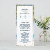 Programme Mariage Photo de Plage au Palmier Or Tropical (Debout devant)