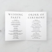 Programme Mariage Photo Editorial Moderne (Intérieur)