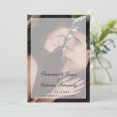 Programme Mariage photo moderne élégant (Debout devant)