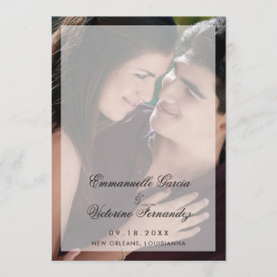 Programme Mariage photo moderne élégant