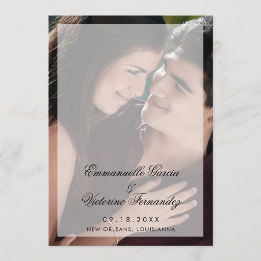 Programme Mariage photo moderne élégant (Devant)