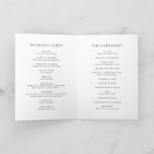 Programme Mariage Photo Simple Moderne (Intérieur)