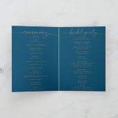 Programme Mariage plié classique bleu marine (Intérieur)