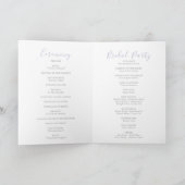 Programme Mariage plié Fleur sauvage multicolore d'été (Intérieur)