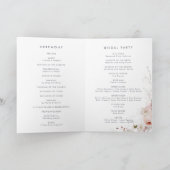 Programme Mariage plié floral simple (Intérieur)