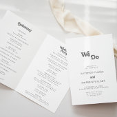 Programme Mariage Plié Formel Simple Nous Faisons