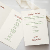 Programme Mariage Rétro Moderne Tons Terreux Funky 