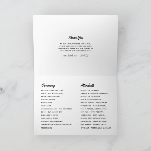 Programme Mariage Rockabilly (Intérieur)