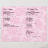 Programme Mariage Romantique Paris (Dos)