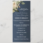 Programme Mariage Rose Dusty Blue Boho (Devant)