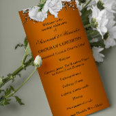 Programme Mariage Rose élégant orange vibre