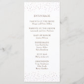 Programme Mariage rose floral rustique (Dos)