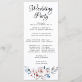 Programme Mariage rose pâle (Dos)