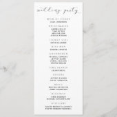 Programme Mariage Rose Poussiéreux Mauve Aquarelle (Dos)