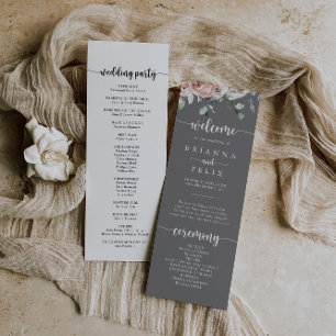 Programme Mariage rose rose rose classique