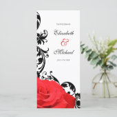 Programme Mariage rouge rose noire (Debout devant)