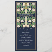 Programme Mariage Royal Épée Fleurie Blanche Bleue Or (Devant)