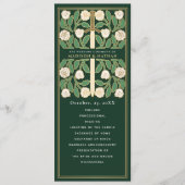 Programme Mariage Royal Épée Fleurie Blanche Verte Or (Devant)