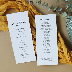 Programme Mariage simple