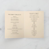 Programme Mariage Simple et Élégant avec Champagne (Intérieur)