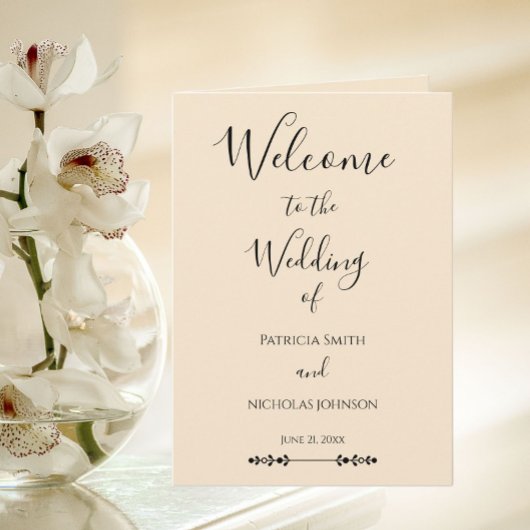 Programme Mariage Simple et Élégant avec Champagne