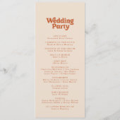 Programme Mariage Simple Formel en Terre Cuite Longueur Thé (Dos)