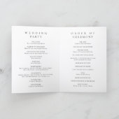 Programme Mariage Simple Noir Classique (Intérieur)