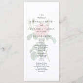 Programme Mariage simple Rose traditionnel (Devant)