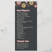 Programme Mariage Super rétro de la puissance 70 (Dos)