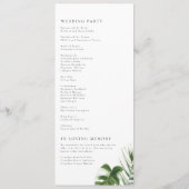 Programme Mariage Tropical à l'Aquarelle avec Monstera (Dos)