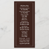 Programme Mariage tropical de la plage de Monstera (Dos)