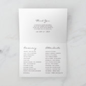 Programme Mariage Tropical de Teinte Turquoise et Or (Intérieur)