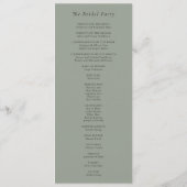 Programme Mariage vert à faible hauteur de chute simple (Dos)
