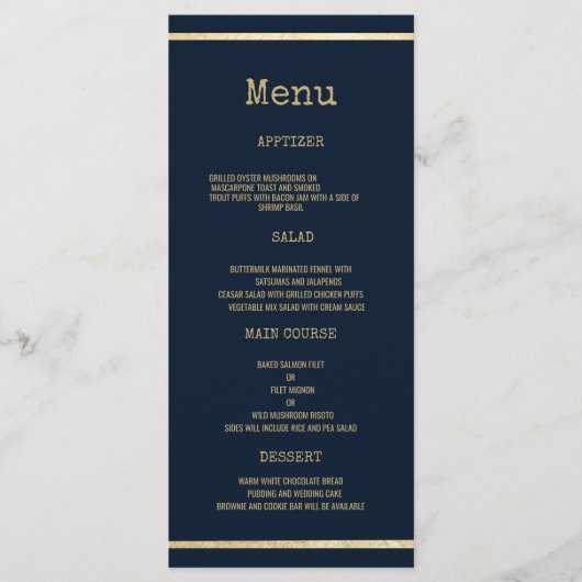 Programme Marine bleu or machine à écrire police rustique Ma (Devant)