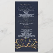 Programme Marine et fleurs dorées (Dos)