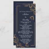 Programme Marine et fleurs dorées (Devant / Derrière)