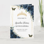 Programme Marine Floral or Quinceañera Ordre des événements (Devant)