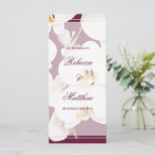 Programme Maroon Vin et mariage des orchidées blan (Debout devant)