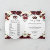 Programme Mascarade de Quinceañera en or floral d'ivoire de (Intérieur)