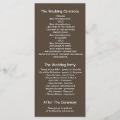 Programme Mason Jar String Lights Tree Blue Wedding Programm (Dos)