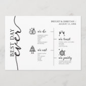 Programme Meilleure journée de mariage moderne élégant (Devant)