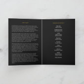 Programme Mémorial Bi-pliable à Ton Doré sur Fond  (Intérieur)