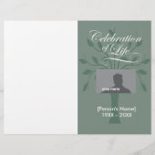 Programme mémorial de la vie (Devant)