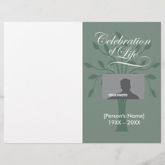 Programme mémorial de la vie (Devant)