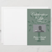 Programme mémorial de la vie (Devant / Derrière)