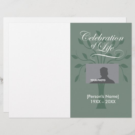 Programme mémorial de la vie (Devant / Derrière)